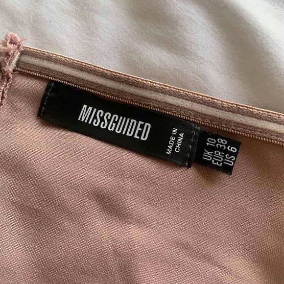 Missguided Structured Pointed Tan Corset Top - Picture 2 of 8